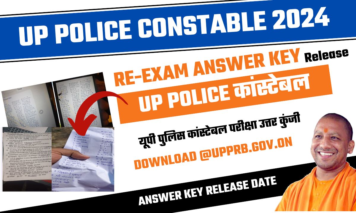 UP Police Constable Answer Key 2024, Re-exam Response Sheet Download PDF Link